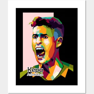 Kepa Arriza The Footballer In Wpap Art Posters and Art